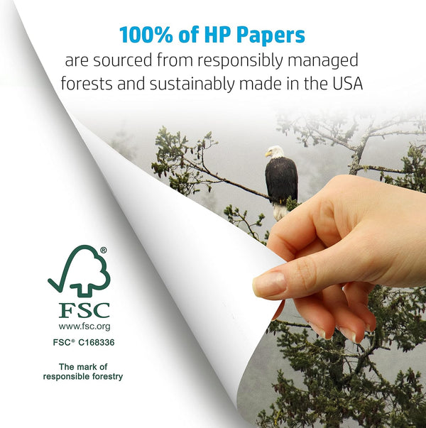 HP Printer Paper | 8.5 X 11 Paper | Copy &Print 20 Lb | 1 Ream Case - 500 Sheets| 92 Bright | Made in USA - FSC Certified | 200060