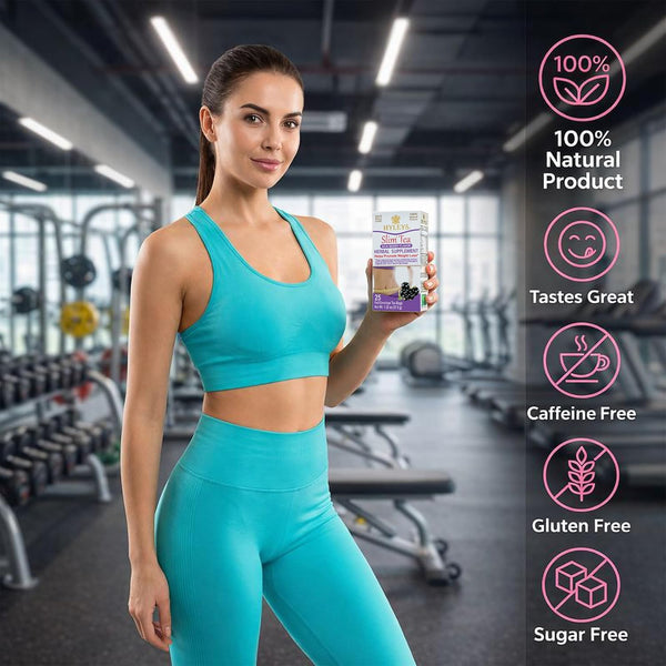 Hyleys Slim Tea Acai Berry Flavor - Weight Loss Herbal Supplement Cleanse and Detox - 25 Tea Bags (1 Pack)