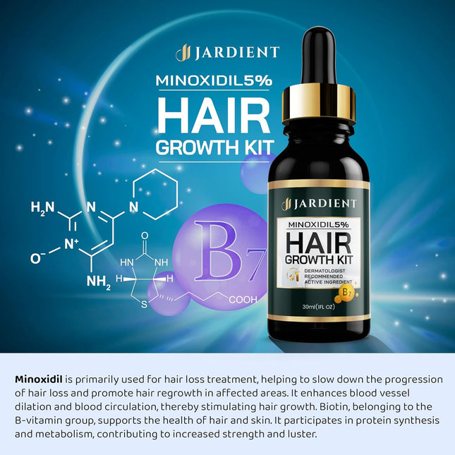 Minoxidil and Biotin Hair Growth Oil for Beards and Preventing Hair Thinning - 5