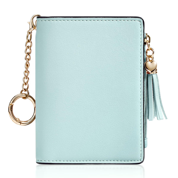 Gostwo Small Wallets for Women, Stylish Womens Wallet with ID Window, Zippered Coin Pocket and Tassel. Cute RFID Wallet for Women, ideal for Teen