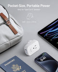 Anker European Travel Plug Adapter, 15W USB-C & 2 AC Outlets, Fits Type E/F Sockets, Compact for Iphone, Ipad & More (Not Compatible with Type L/G