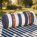 Sapsisel 80”X 80” Picnic Blanket Extra Large, Waterproof and Foldable Beach Blanket, 3-Layer Outdoor Blanket for 6 to 8 Adults, for Camping, Park,