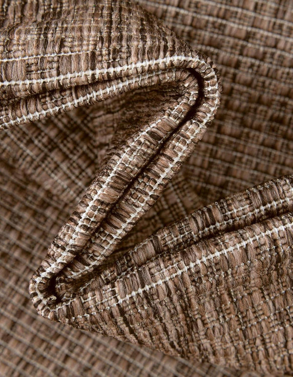 Unique Loom Outdoor Solid Collection Area Rug (3' 3" X 5' 3" Oval Light Brown/Ivory)
