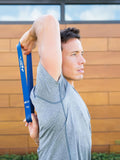 Fit Simplify Resistance Loop Exercise Bands with Instruction Guide and Carry Bag, Set of 5 Blue