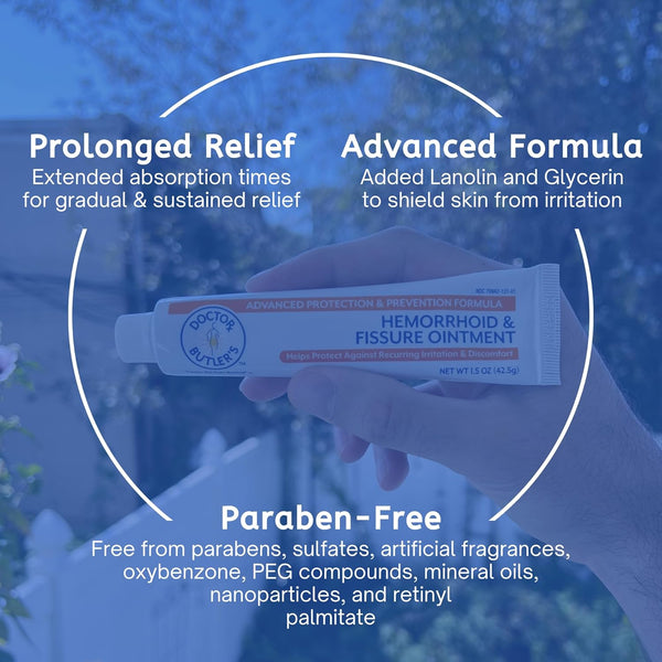 Doctor Butler'S Advanced Hemorrhoid & Fissure Ointment Ã¢ÂÂ Lidocaine Hemorrhoid Treatment and Fissure Treatment Extra Strength Formula, Heals and