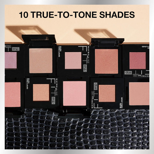 Maybelline Fit Me Blush, Lightweight, Smooth, Blendable, Long-Lasting All-Day Face Enhancing Makeup Color, Pink, 1 Count