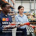 DEX FIT FN320 Precision Grip Work Gloves, 3D-Comfort Fit, Ultra Stretch Nylon Gloves, Lightweight & Flexible for Warehouse Handling, Assembly,