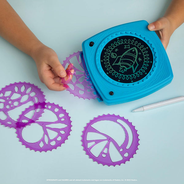 Spirograph Doodle Padâ Arts and Crafts, Scratch Art, LCD Writing Tablet for Kids, Kids Toys, Art Supplies, Drawing Kit, Spiral Art, Double-Sides
