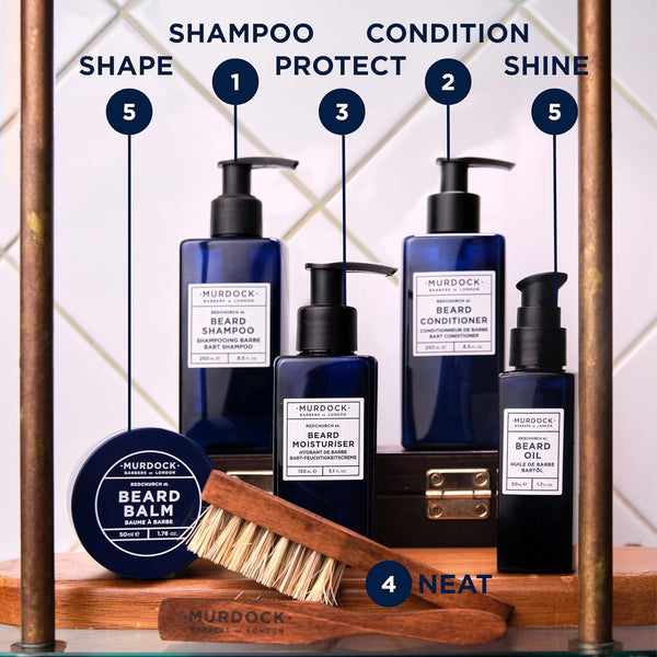 Murdock London Beard Oil for Men - Natural Scent Beard Oil for Healthy Growth & Nourishment - Provides Glossy Finish - 50 Ml