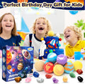 10 Pack Galaxy Bath Bombs for Kids with Surprise Toys Inside Organic Bubble Bath Bombs with Solar System Gemstones Easter Christmas Birthday Gift