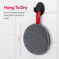Caveem Exfoliating Body Scrubber, Bath and Body Scrub Buffer, Body Exfoliator for Remove Dead Skin, Gentle and Rough Lightweight Sponge for Shower