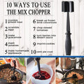 Meat Chopper, 5 Curve Blades Ground Beef Masher, Heat Resistant Meat Masher Tool for Hamburger Meat, Ground Beef, Turkey and More, Nylon Hamburger