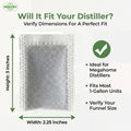 Green Piece Distiller Filters – Activated Charcoal Carbon Sachets (Made in USA) Odor & VOC Absorbing, Compatible with Megahome & Countertop Water