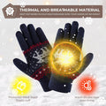 Winter Gloves Women Wool Warm and Cozy Mittens Women Elastic Knit Thermal for Outdoor Activities,Christmas Gift Navy Blue