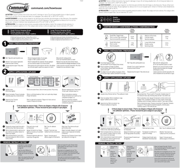 Command General Purpose Variety Kit, Hangs Up to 19 Items, Organize Damage-Free