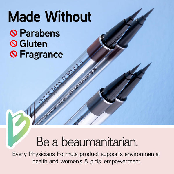 Physicians Formula Eye Booster, Lash-Enhancing 2-In-1 Eyeliner Serum, Dermatologist Approved, Hypoallergenic, Cruelty-Free & Vegan - Black