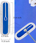 Large Mop Head 24" Industrial Strength Ultimate Cotton Floor Dust Mop Refill, Commercial Cleaner Mop Head Replacement, Dust Mops for Home,