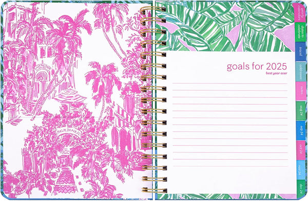 Lilly Pulitzer Large Daily Planner January 2025 - December 2025, Weekly Agenda & Monthly Calendar, Stickers, Pockets, & Spiral Binding (It'S a