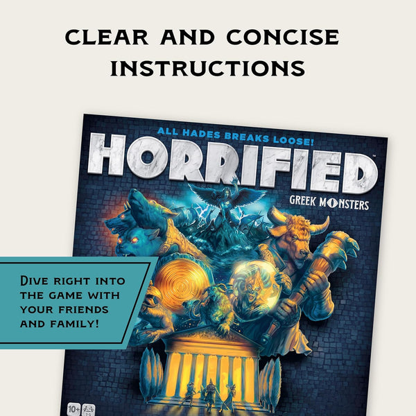 Ravensburger Horrified: Greek Monsters - Cooperative Strategy Board Game | for Ages 10 and up | Unleash Mythical Creatures | Engaging Family Game