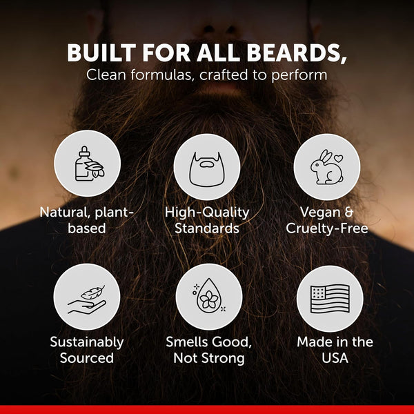 Detroit Grooming Co. Beard Oil & Beard Butter Bundle – Corktown (Vanilla, Tobacco & Cedarwood Scent) – Beard Hydration Set with Vitamin E &