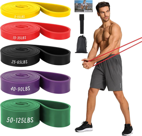 Non Latex Resistance Bands, Pull up Assistance Bands, Exercise Bands Resistance, Workout Bands Resistance for Men and Women, Stretch Bands for