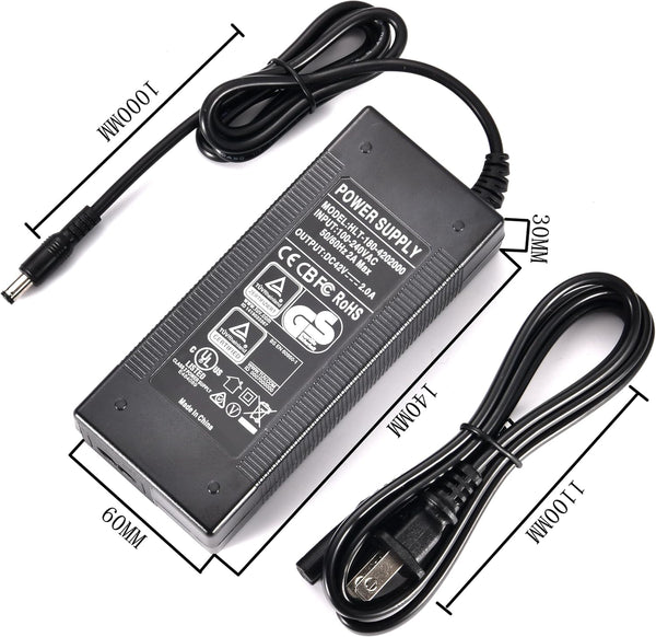 42V 2A Electric Scooter Charger. Gotrax Charger.Suitable for Gotrax Scooter. GXL V2.Apex.Xr Ultra.Xr Elite.G3.G4.Gmax Ultra.Vibe.