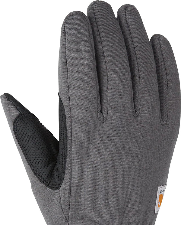 Carhartt Men's Wind Fighter Thermal-Lined Fleece Touch-Sensitive Knit Cuff Glove X-Large Gray