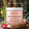 MAJESTIC PURE Himalayan Salt Body Scrub with Lychee Oil, Exfoliating Salt Scrub to Exfoliate & Moisturize Skin, Deep Cleansing - 10 oz Himalayan