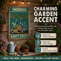 Artlunar Funny Garden Sign Outside Decor - Humorous Gardening Gift for Women Enthusiasts, 12" x 8" (980) Green
