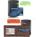 Wallet for Men-Genuine Leather RFID Blocking Bifold Stylish Wallet With 2 ID Window Galaxy Style Coffee