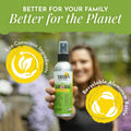 Yaya Organics Tick Ban DEET-Free Mist Spray - Made in USA - All Natural Extra Strength Tick Repellent Spray Made with Essential Oils - Safe for