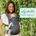 Infantino Flip 4-in-1 Baby Carrier Convertible Ergonomic, Gray | Adjustable fit, Enhanced lumbar support, Ergonomic hands-free parenting, Registry