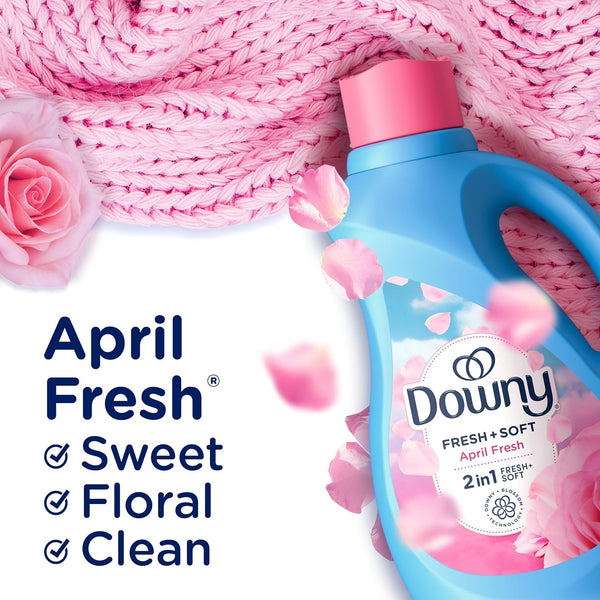 Downy Fabric Softener Liquid, April Fresh Scent, 140 Fl Oz, 190 Loads, HE Compatible, Downy Fabric Softener, Liquid Fabric Softener, Laundry