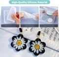 Resin Jewelry Molds, 128 Pcs Multiple UV Resin Earring Mold with Holes, Basic Epoxy Keychain Kits Bundle Complete Set, Necklace Pendant Moldes