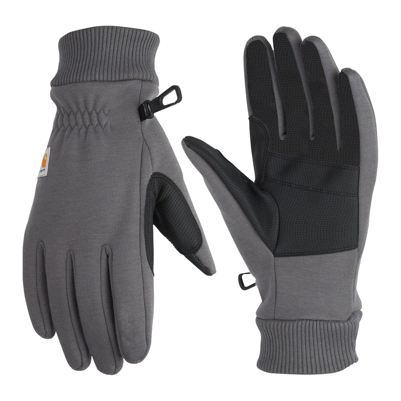 Carhartt Men's Wind Fighter Thermal-Lined Fleece Touch-Sensitive Knit Cuff Glove X-Large Gray