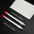 Mudder 2 Pieces Soapstone Pencil Holders round Soapstone Marker Chalk Pencil with 12 Pieces Refills for Welding Tools and Markers Removable