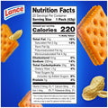 Lance Sandwich Crackers, ToastChee Peanut Butter, 20 Individually Wrapped Packs, 6 Sandwiches Each Toastchee Peanut Butter 1.52 Ounce (Pack of 20)