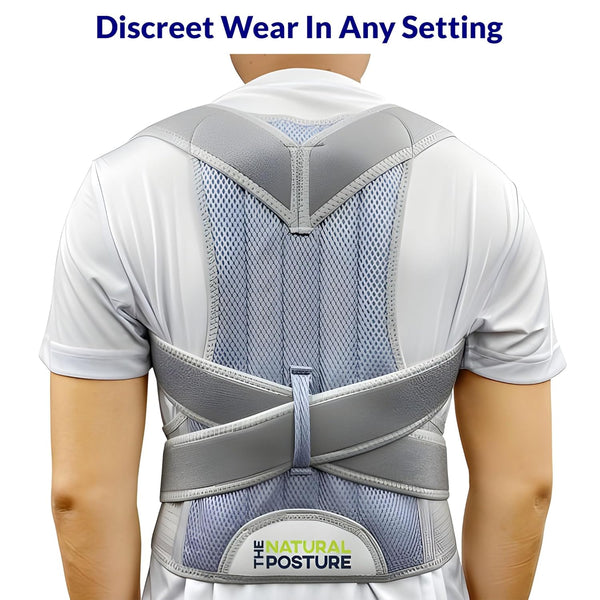 The Natural Posture Posture Corrector for Men and Women - Lumbar Back Brace and Shoulder Straightener - Helps Provide Lower Back Support and
