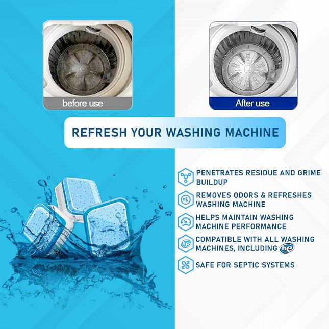 Cosynee Washing Machine Cleaner Descaler 24 Pack