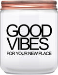 House Warming Gifts New Home, New Home Gifts, Good Vibes Candle, New House Essentials Best Presents for Women Couple Friends - Lavender Candles