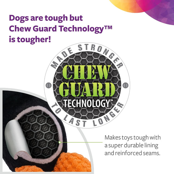 TrustyPup Tough 'N Fun Donut Squeaky Plush Dog Toy, Chew Guard Technology - Tan, Small (71148) Tough 'N Fun Small Tough 'N Fun - Donut (Tan)