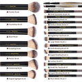 MAANGE Makeup Brushes 30 Pcs Makeup Kit, Multi-Functional Makeup Tool Set with 20 Pcs Makeup Brush Foundation Brush Make up Brushes Set with Bag,Black