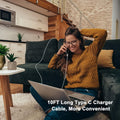Iphone 16 15 Charger Fast Charging 10 FT, 2 Pack 20W USB C Wall Charger Block with 10FT Long Type C to C Charging Cable for Iphone 16/16 Plus/16