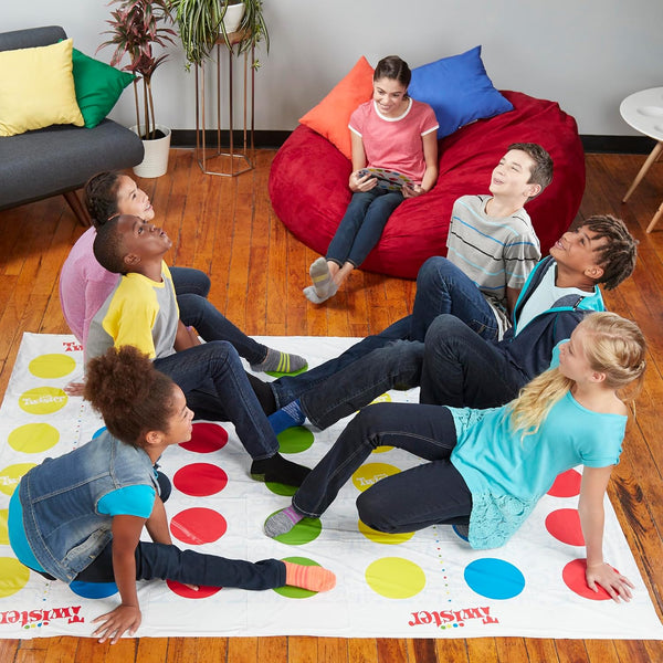 Hasbro Gaming Twister Ultimate: Bigger Mat, More Colored Spots, Family, Kids Party Game Age 6+; Compatible with Alexa (Amazon Exclusive) Standard