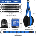 Pull up Assistance Bands, Heavy Duty Assisted Pull up Bands for Pull up Assist, Adjustable Weight/Size with Fabric Feet Mats, Upgrade Pull up