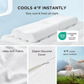 Bedsure Cervical Neck Support Pillow for Sleeping, Ergonomic Odorless Memory Foam Cervical Contour Orthopedic Pillow for Neck Pain Relief, for