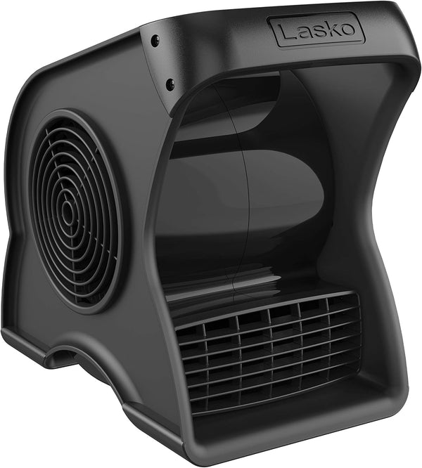 Lasko High Velocity Portable Utility Fan - Adjustable Air Mover Blower Fan for Bedroom, Office Desk, Garage, and Home - With 2 Outlets 120V - 3