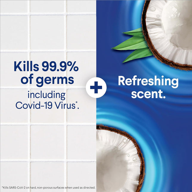 Clorox Scentiva Disinfecting Mist, Coconut and Waterlily, 1 Spray and 1 Refill, 16 Oz Each