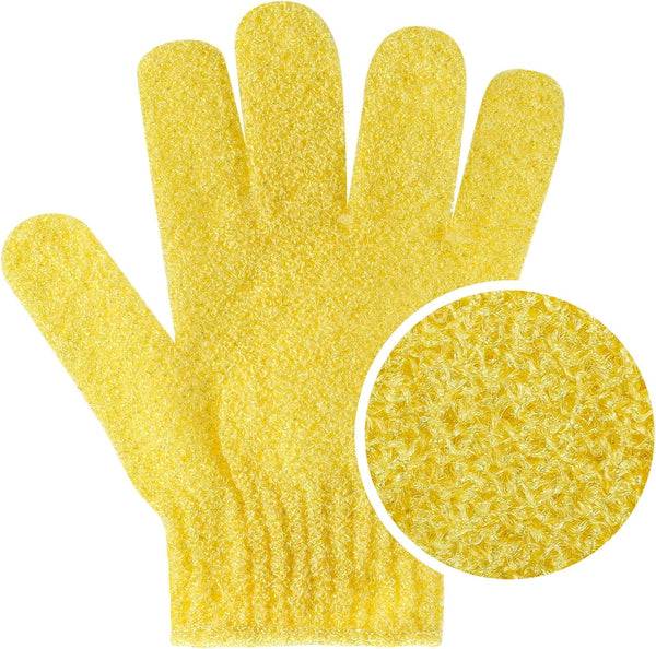 BTYMS 24 Pcs Shower Exfoliating Gloves Hand Exfoliating Glove Body Scrubber Loofah Washing Gloves for Shower, Spa, Massage and Body Scrubs, Dead