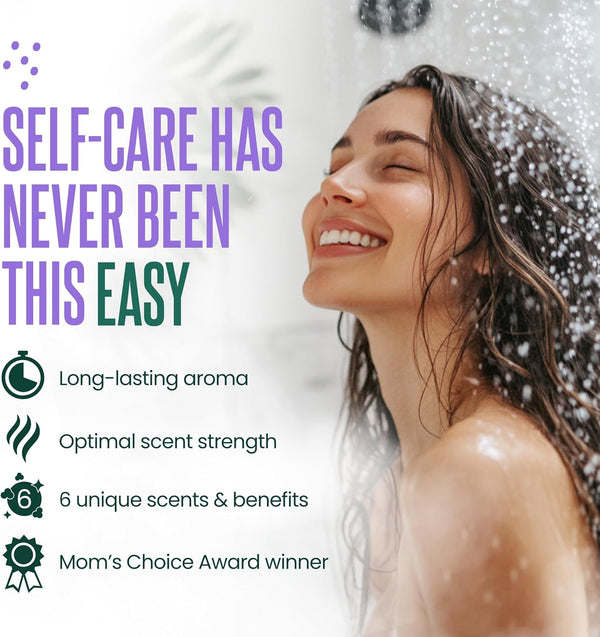 Cleverfy Shower Steamers Aromatherapy for Women and Men Ã¢ÂÂ Self-Care Shower Bombs for Stress Relief and Relaxation Ã¢ÂÂ 6 Tablets